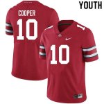 NCAA Ohio State Buckeyes Youth #10 Mookie Cooper Scarlet Nike Football College Jersey HQR7245SO